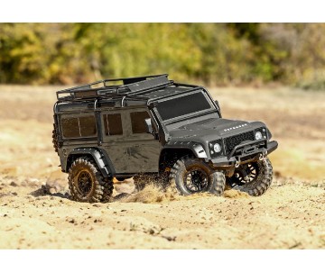 Traxxas TRX-4 Scale and Trail 1/10 4WD Electric Truck with Land Rover Defender Body, Clipless Mounting (requires battery and charger) - Green