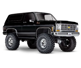 Traxxas TRX-4 Scale and Trail Crawler with 1979 Chevrolet Blazer Clipless Body: 4WD Electric Truck with TQi Traxxas Link Enabled 2.4GHz Radio System (Requires Battery and Charger (Sold Separately) - Black