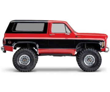 Traxxas TRX-4 Scale and Trail Crawler with 1979 Chevrolet Blazer Clipless Body: 4WD Electric Truck with TQi Traxxas Link Enabled 2.4GHz Radio System (Requires Battery and Charger -Sold Separately) - Red