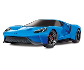 Traxxas Ford GT: 1/10 Scale AWD Supercar with TQi Traxxas Link Enabled 2.4GHz Radio System & Traxxas Stability Management (TSM) - BlueX