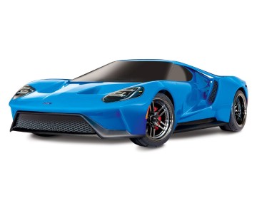 Traxxas Ford GT: 1/10 Scale AWD Supercar with TQi Traxxas Link Enabled 2.4GHz Radio System & Traxxas Stability Management (TSM) - BlueX
