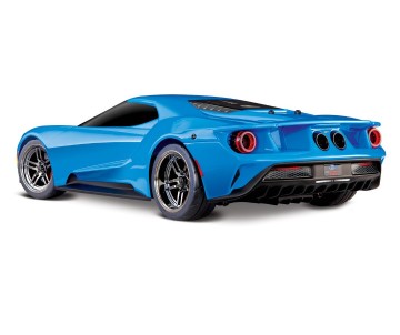 Traxxas Ford GT: 1/10 Scale AWD Supercar with TQi Traxxas Link Enabled 2.4GHz Radio System & Traxxas Stability Management (TSM) - BlueX