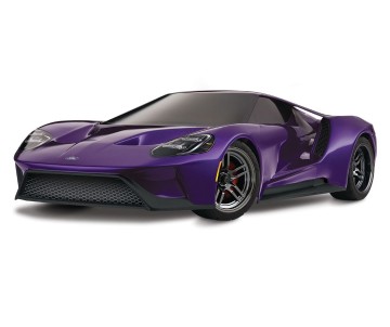 Traxxas Ford GT: 1/10 Scale AWD Supercar with TQi Traxxas Link Enabled 2.4GHz Radio System & Traxxas Stability Management (TSM) - Purple