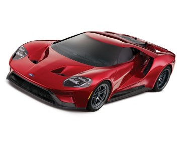 Traxxas Ford GT: 1/10 Scale AWD Supercar with TQi Traxxas Link Enabled 2.4GHz Radio System & Traxxas Stability Management (TSM) - Red