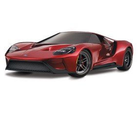 Traxxas Ford GT: 1/10 Scale AWD Supercar with TQi Traxxas Link Enabled 2.4GHz Radio System & Traxxas Stability Management (TSM) - Red