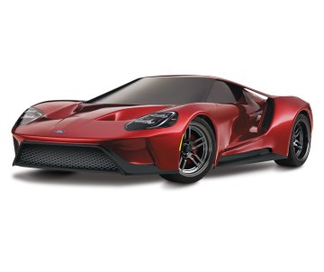 Traxxas Ford GT: 1/10 Scale AWD Supercar with TQi Traxxas Link Enabled 2.4GHz Radio System & Traxxas Stability Management (TSM) - Red