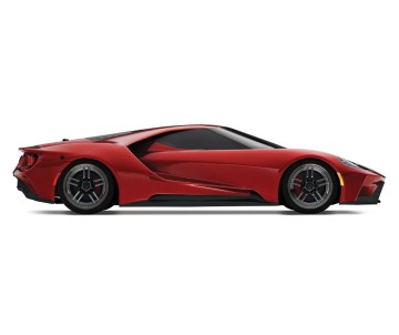 Traxxas Ford GT: 1/10 Scale AWD Supercar with TQi Traxxas Link Enabled 2.4GHz Radio System & Traxxas Stability Management (TSM) - Red