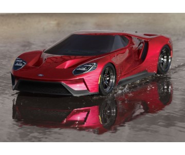Traxxas Ford GT: 1/10 Scale AWD Supercar with TQi Traxxas Link Enabled 2.4GHz Radio System & Traxxas Stability Management (TSM) - Red
