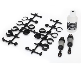 Traxxas Ultra Shocks (grey) (short) (includes spring pre-load spacers) (2)