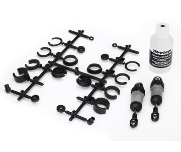 Traxxas Ultra Shocks (grey) (short) (includes spring pre-load spacers) (2)