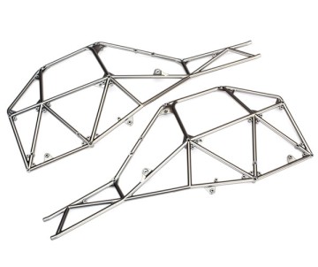 Traxxas Tube chassis, side section (left & right) (satin black chrome-plated)