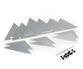 Traxxas Tube chassis, inner panels (silver aluminum) (front (2)/ wheel well (4)/ middle (4)/ rear (2))
