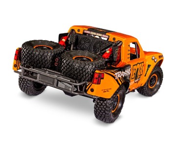 Traxxas Unlimited Desert Racer: Pro-Scale 4WD race truck. Ready-To-Race with Traxxas Stability Management, TQi 2.4GHz radio system, VXL-6s brushless power system, factory-installed LED Lighting, and licensed race replica painted body. - Fox Racing Edition Traxxas Unlimited Desert Racer: Pro-Scale 4WD race truck. Ready-To-Race with Traxxas Stability Management, TQi 2.4GHz radio system, VXL-6s brushless power system, factory-installed LED Lighting, and licensed race replica painted body. - Fox Racing Edition