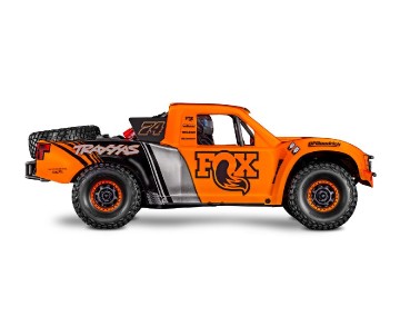 Traxxas Unlimited Desert Racer: Pro-Scale 4WD race truck. Ready-To-Race with Traxxas Stability Management, TQi 2.4GHz radio system, VXL-6s brushless power system, factory-installed LED Lighting, and licensed race replica painted body. - Fox Racing Edition Traxxas Unlimited Desert Racer: Pro-Scale 4WD race truck. Ready-To-Race with Traxxas Stability Management, TQi 2.4GHz radio system, VXL-6s brushless power system, factory-installed LED Lighting, and licensed race replica painted body. - Fox Racing Edition
