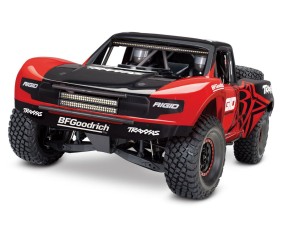 Traxxas Unlimited Desert Racer: Pro-Scale 4WD race truck. Ready-To-Race with Traxxas Stability Management, TQi 2.4GHz radio system, VXL-6s brushless power system, factory-installed LED Lighting, and licensed race replica painted body. - Rigid