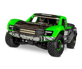 Traxxas Unlimited Desert Racer: Pro-Scale 4WD race truck. Ready-To-Race with Traxxas Stability Management, TQi 2.4GHz radio system, VXL-6s brushless power system, factory-installed LED Lighting, and licensed race replica painted body. - Rigid Industries E