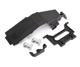 Traxxas Battery door/ battery strap/ retainers (2)/ latch