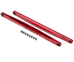 Traxxas Trailing arm, aluminum (red-anodized) (2) (assembled with hollow balls)