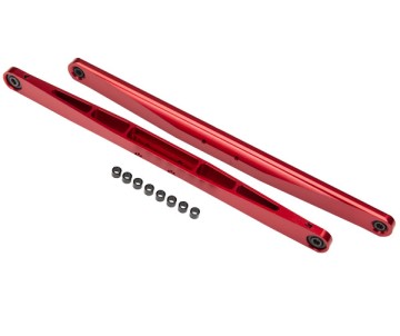 Traxxas Trailing arm, aluminum (red-anodized) (2) (assembled with hollow balls)