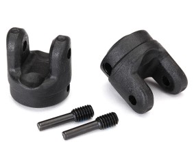 Traxxas Yokes, transmission (2)/ 4x15mm screw pins (2)