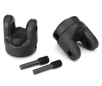 Traxxas Yokes, transmission (2)/ 4x15mm screw pins (2)