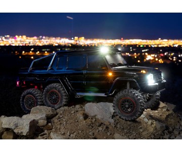 Traxxas Mercedes-Benz G 63 AMG TRX6 6x6 1/10 Crawler, XL-5 HV, LED Lights, Black