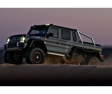 Traxxas Mercedes-Benz G 63 AMG TRX6 6x6 1/10 Crawler, XL-5 HV, LED Lights, Black