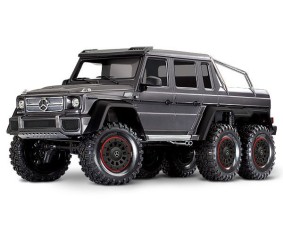 Traxxas Mercedes-Benz G 63 AMG TRX6 6x6 1/10 Crawler, XL-5 HV, LED Lights, Silver