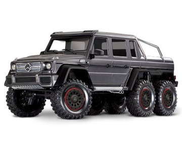 Traxxas Mercedes-Benz G 63 AMG TRX6 6x6 1/10 Crawler, XL-5 HV, LED Lights, Silver