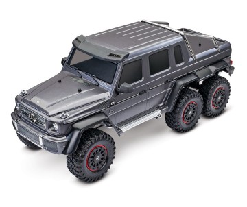Traxxas Mercedes-Benz G 63 AMG TRX6 6x6 1/10 Crawler, XL-5 HV, LED Lights, Silver