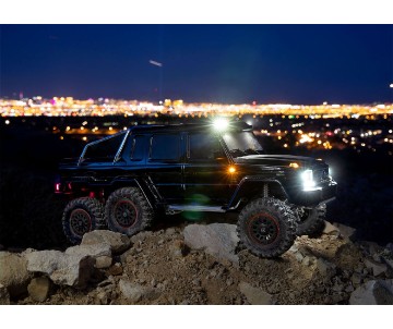 Traxxas TRX-6 Scale and Trail Crawler with Mercedes-Benz® G 63® AMG Clipless Body: 6X6 Electric Trail Truck with TQi™ Traxxas Link™ Enabled 2.4GHz Radio System - Black Traxxas TRX-6 Scale and Trail Crawler with Mercedes-Benz® G 63® AMG Clipless Body: 6X6 Electric Trail Truck with TQi™ Traxxas Link™ Enabled 2.4GHz Radio System - Black
