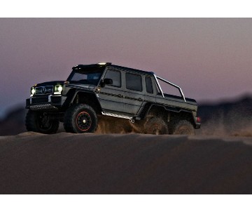 Traxxas TRX-6 Scale and Trail Crawler with Mercedes-Benz® G 63® AMG Clipless Body: 6X6 Electric Trail Truck with TQi™ Traxxas Link™ Enabled 2.4GHz Radio System - Black Traxxas TRX-6 Scale and Trail Crawler with Mercedes-Benz® G 63® AMG Clipless Body: 6X6 Electric Trail Truck with TQi™ Traxxas Link™ Enabled 2.4GHz Radio System - Black