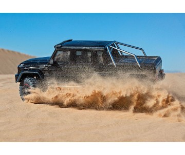 Traxxas TRX-6 Scale and Trail Crawler with Mercedes-Benz® G 63® AMG Clipless Body: 6X6 Electric Trail Truck with TQi™ Traxxas Link™ Enabled 2.4GHz Radio System - Black Traxxas TRX-6 Scale and Trail Crawler with Mercedes-Benz® G 63® AMG Clipless Body: 6X6 Electric Trail Truck with TQi™ Traxxas Link™ Enabled 2.4GHz Radio System - Black