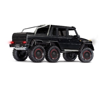 Traxxas TRX-6 Scale and Trail Crawler with Mercedes-Benz® G 63® AMG Clipless Body: 6X6 Electric Trail Truck with TQi™ Traxxas Link™ Enabled 2.4GHz Radio System - Black Traxxas TRX-6 Scale and Trail Crawler with Mercedes-Benz® G 63® AMG Clipless Body: 6X6 Electric Trail Truck with TQi™ Traxxas Link™ Enabled 2.4GHz Radio System - Black