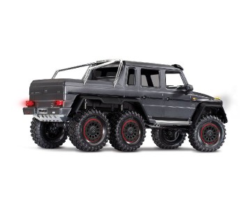 Traxxas TRX-6 Scale and Trail Crawler with Mercedes-Benz® G 63® AMG Clipless Body: 6X6 Electric Trail Truck with TQi™ Traxxas Link™ Enabled 2.4GHz Radio System - Silver
