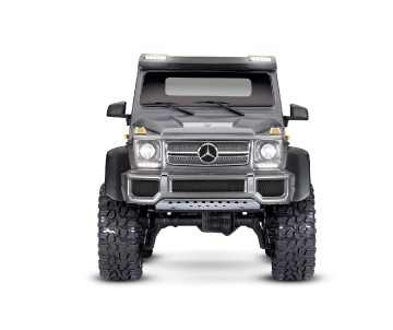 Traxxas TRX-6 Scale and Trail Crawler with Mercedes-Benz® G 63® AMG Clipless Body: 6X6 Electric Trail Truck with TQi™ Traxxas Link™ Enabled 2.4GHz Radio System - Silver