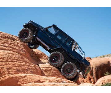Traxxas TRX-6 Scale and Trail Crawler with Mercedes-Benz® G 63® AMG Clipless Body: 6X6 Electric Trail Truck with TQi™ Traxxas Link™ Enabled 2.4GHz Radio System - Silver