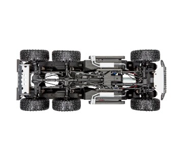 Traxxas TRX-6 Scale and Trail Crawler with Mercedes-Benz® G 63® AMG Clipless Body: 6X6 Electric Trail Truck with TQi™ Traxxas Link™ Enabled 2.4GHz Radio System - Silver