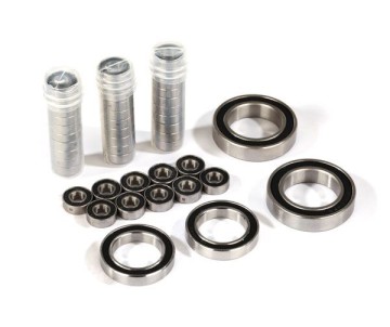 Traxxas Ball bearing set, TRX-4 Traxx, black rubber sealed, stainless (contains 5x11x4 (40), 20x32x7 (2), & 17x26x5 (2) bearings/ 5x11x.5mm PTFE-coated washers (40)) (for 1 pair of front or rear tracks) Traxxas Ball bearing set, TRX-4 Traxx, black rubber sealed, stainless (contains 5x11x4 (40), 20x32x7 (2), & 17x26x5 (2) bearings/ 5x11x.5mm PTFE-coated washers (40)) (for 1 pair of front or rear tracks)