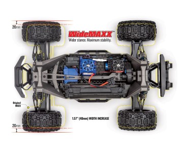 Traxxas Maxx 4S V2 - 1/10 Scale 4WD Brushless Monster Truck w/ WideMaxx Kit - Red