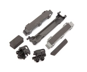 Traxxas Battery hold-down/ mounts (front & rear)/ battery compartment spacers/ foam pads
