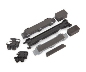 Traxxas Battery hold-down/ mounts (front & rear)/ battery compartment spacers/ foam pads (fits Maxx V2 with extended chassis (352mm wheelbase))