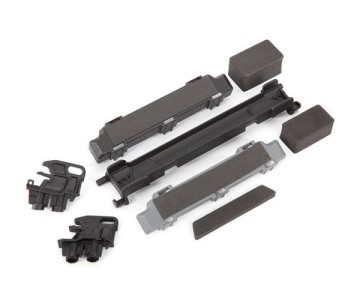 Traxxas Battery hold-down/ mounts (front & rear)/ battery compartment spacers/ foam pads (fits Maxx V2 with extended chassis (352mm wheelbase))