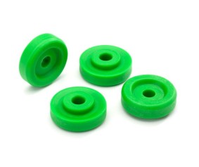 Traxxas Wheel washers, green (4)