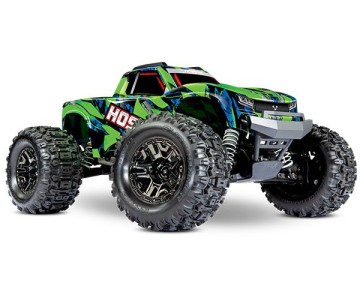 Traxxas Hoss 4X4 VXL - Green & Blue 1/10 Scale 4WD Brushless Electric Monster Truck