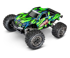 Traxxas Hoss 4X4 VXL - Green & Blue 1/10 Scale 4WD Brushless Electric Monster Truck