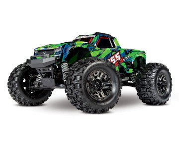Traxxas Hoss 4X4 VXL - Green & Blue 1/10 Scale 4WD Brushless Electric Monster Truck