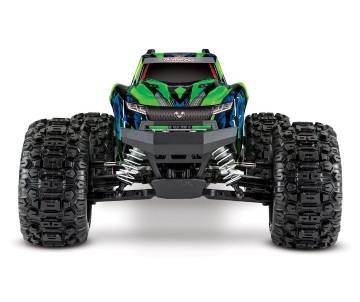 Traxxas Hoss 4X4 VXL - Green & Blue 1/10 Scale 4WD Brushless Electric Monster Truck
