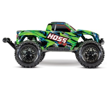 Traxxas Hoss 4X4 VXL - Green & Blue 1/10 Scale 4WD Brushless Electric Monster Truck