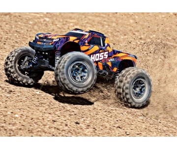 Traxxas Hoss 4X4 VXL - Orange & Purple 1/10 Scale 4WD Brushless Electric Monster Truck